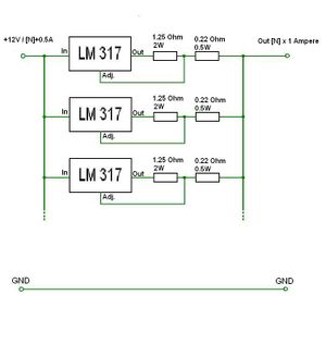 LM317 parallel