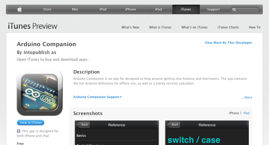 Article image for Arduino Companion - now out on Apple App store